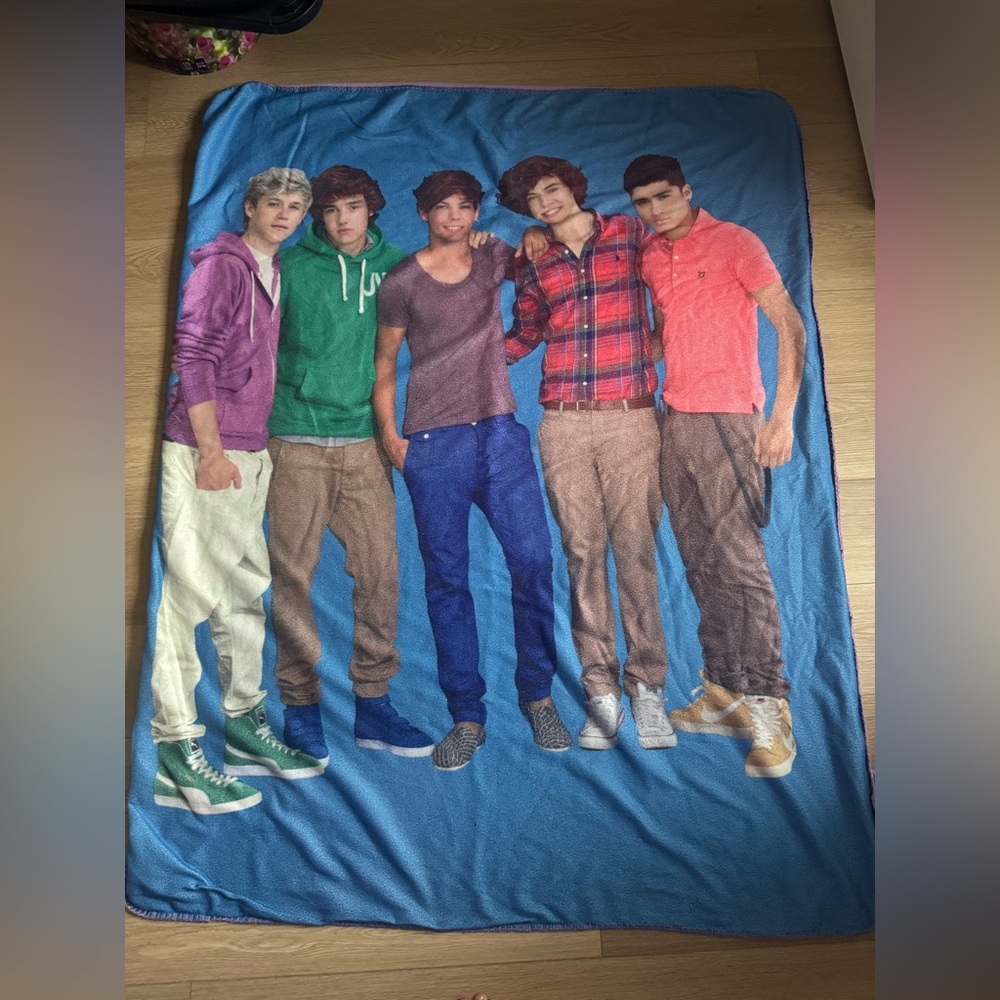 One Direction RARE 2013 Throw Blanket 45”x60”